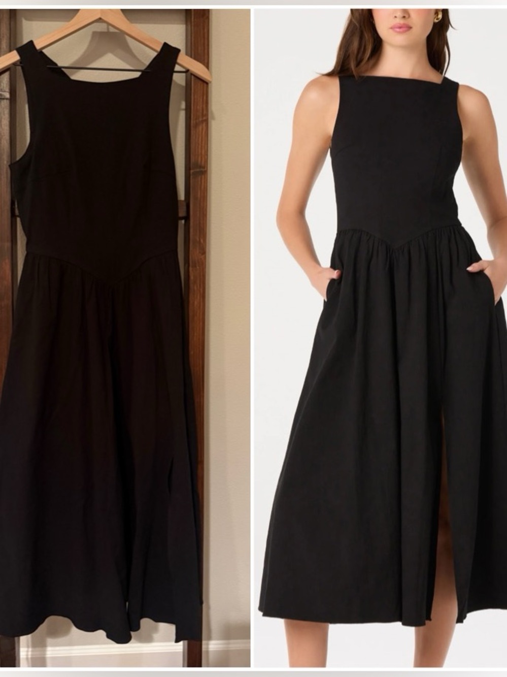 NWT ASTR The Label Bow Back Apron Midi Dress